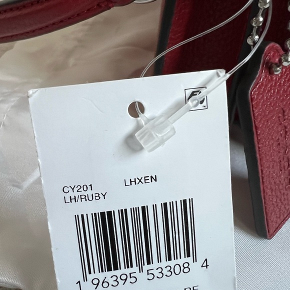 Red Coach Tabby Shoulder Bag - Picture 7 of 13